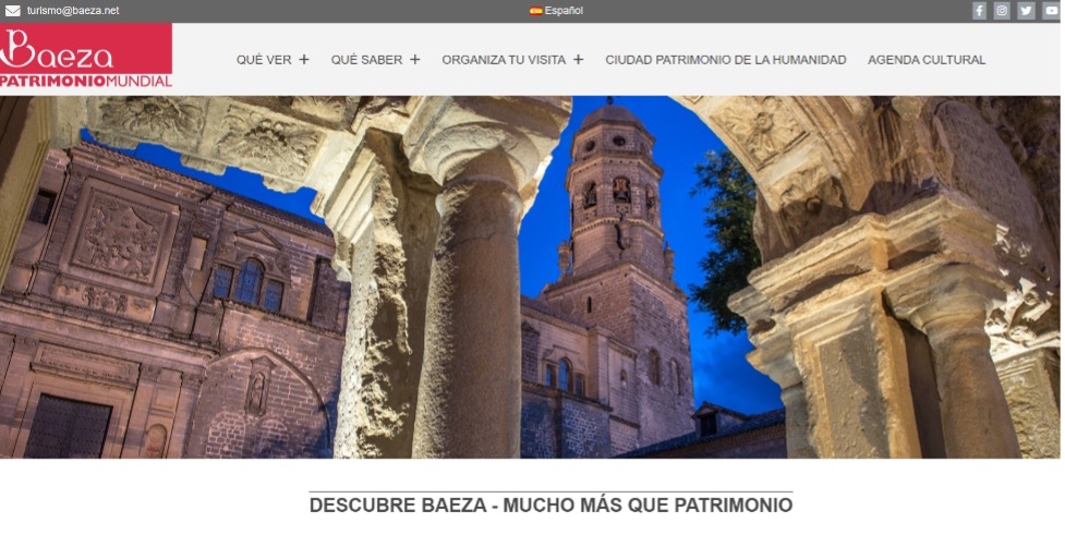 Web turística de Baeza y contenido audiovisual